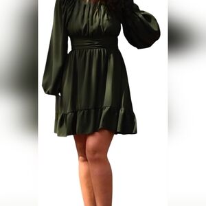 Shein  Green Olive Short Dress